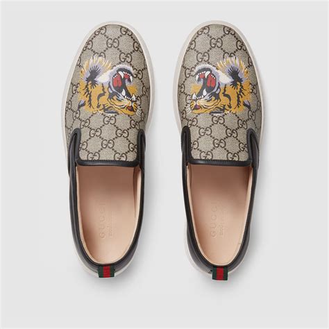 gucci shoes black tiger|gucci tiger shoes slip on.